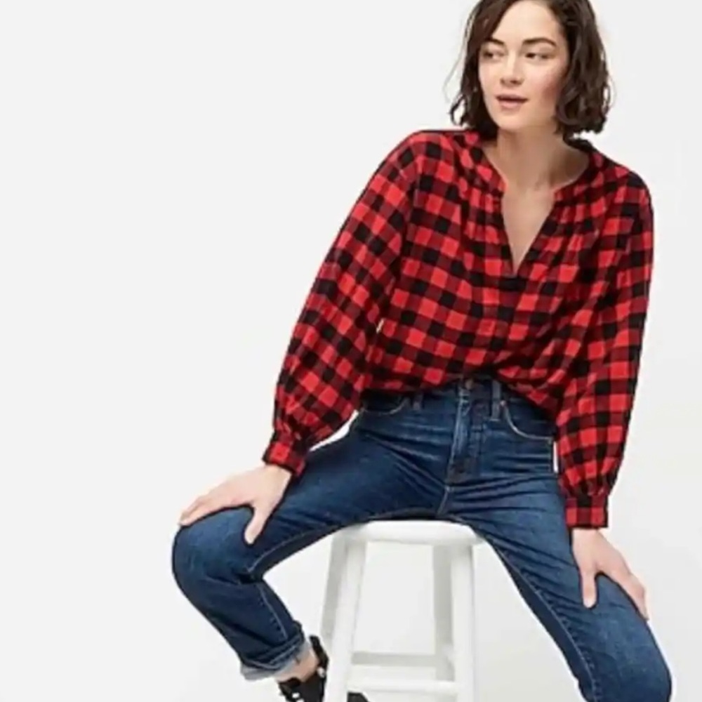 J. Crew Beverly Buffalo Plaid Shirt